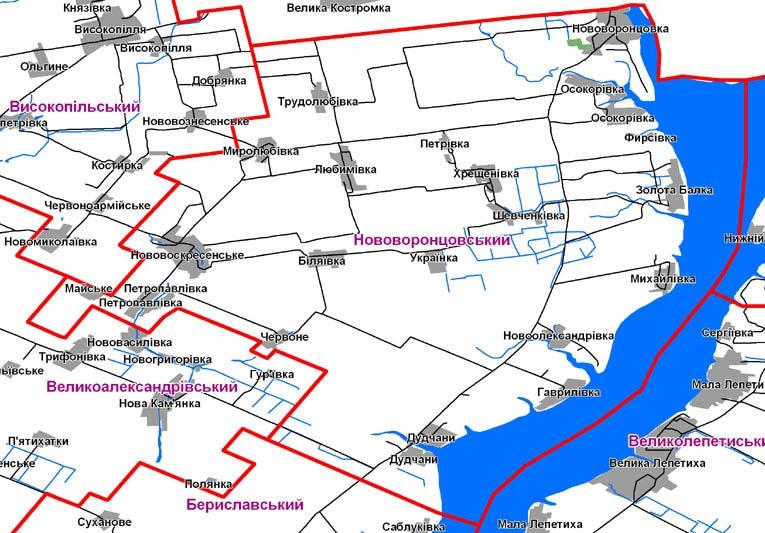 Карти Села Нововоскресенське - Нововоскресенське
