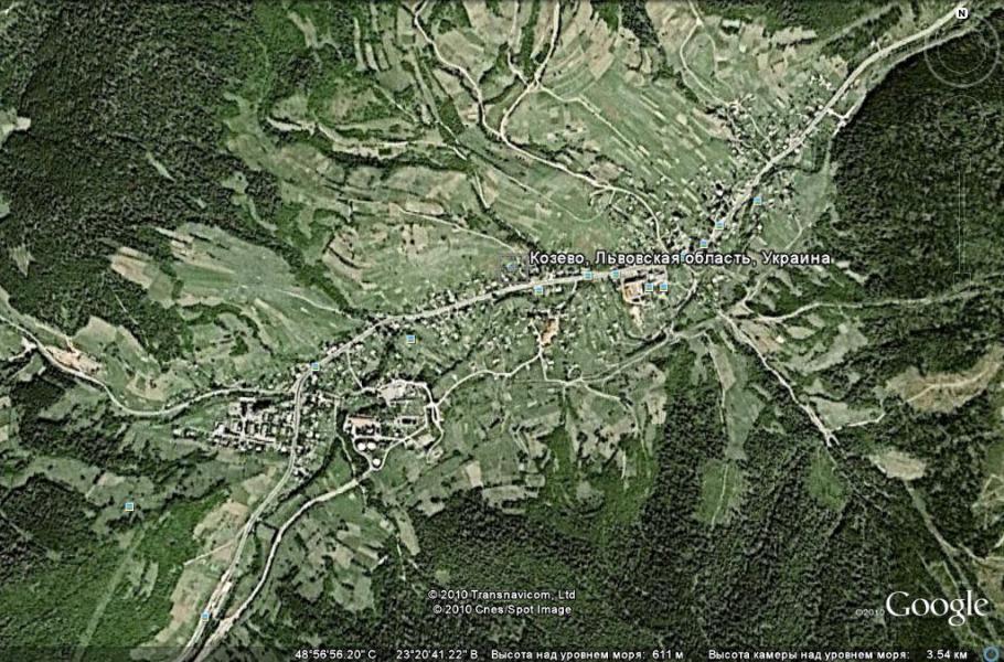 Село і околиці - Козьова