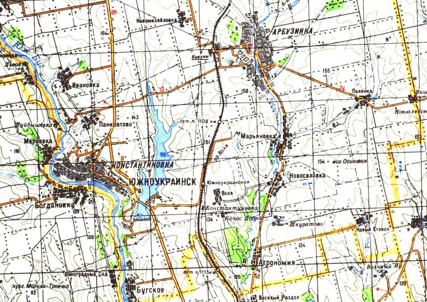 карта - Новоселівка