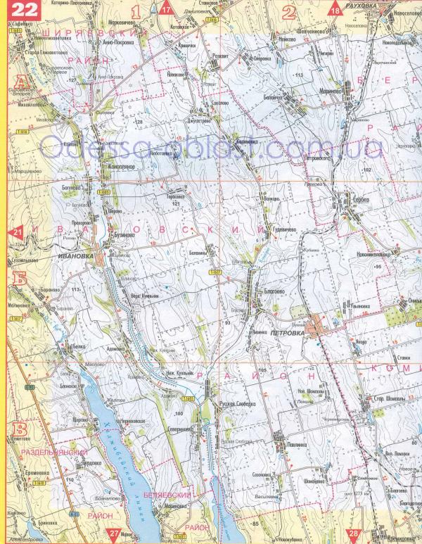 ГЕОГРАФИЧЕСКИЕ КАРТА СЕЛА ПАВЛИНКА - Павлинка