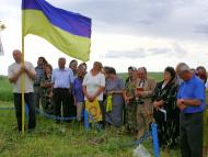 На могилі де загинув Данило Пукало