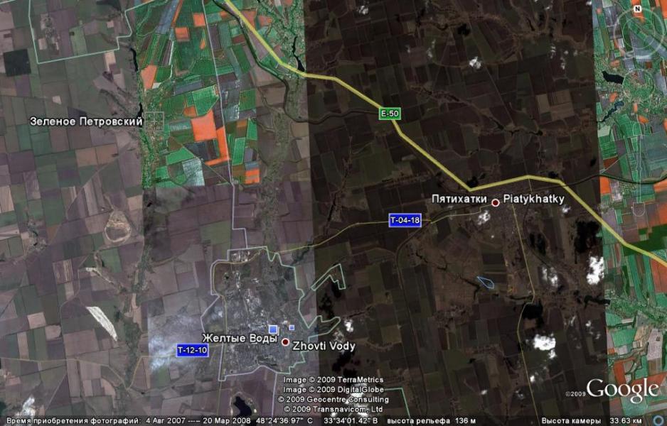 Мапи для гостей, туристів, історичні мапи - Зелене