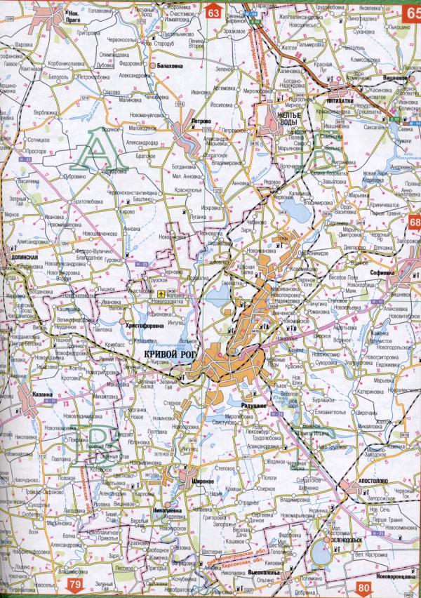 Мапи для гостей, туристів, історичні мапи - Зелене