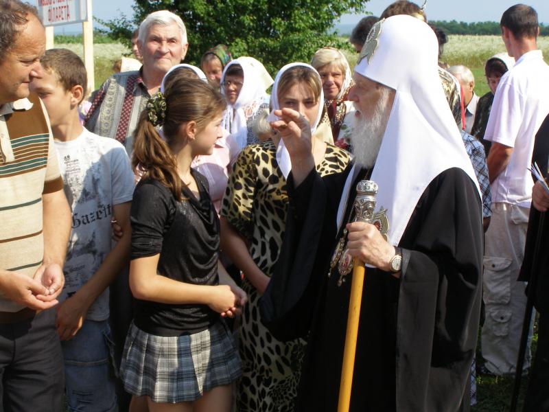 Патріарх Філарет в Буштино - Буштино