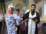 Обряд крещения в нашем храме