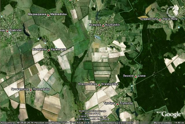 карты села - Красносілка