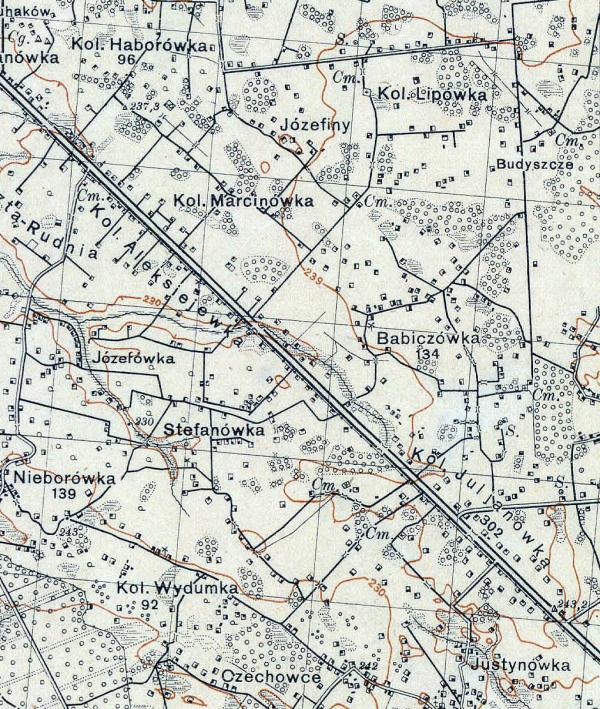 Бабичівка на мапах - Бабичівка