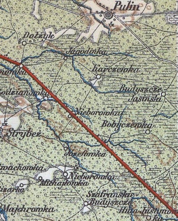 Будище на мапах - Будище