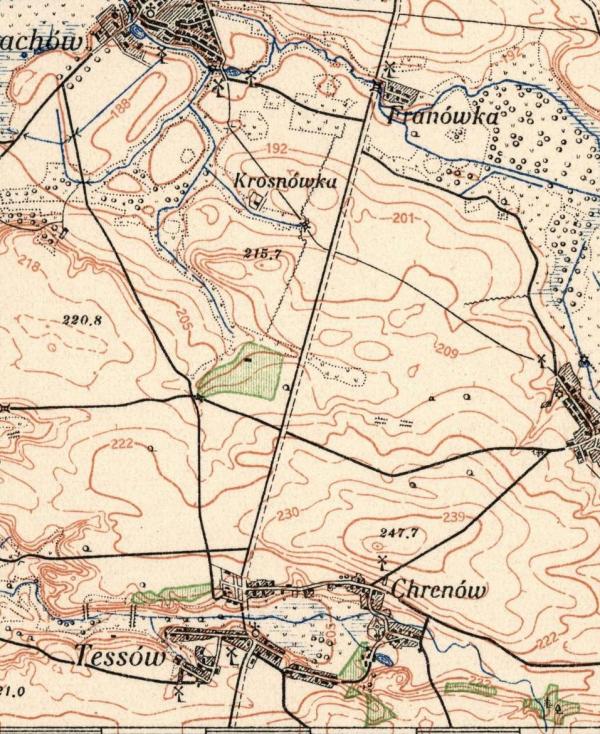 Тесів на мапах - Тесів