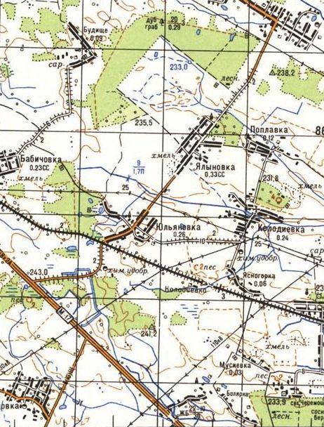 Юлянівка на мапах - Юлянівка