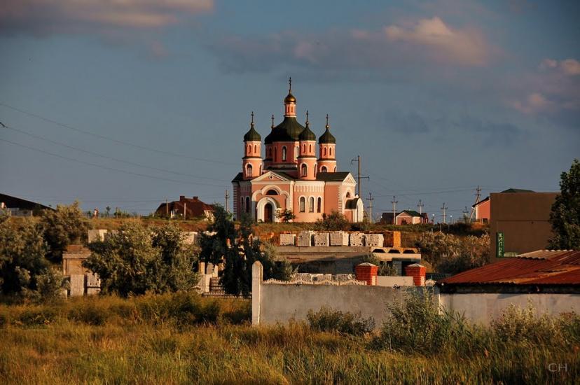 Геніченська Гірка з panoramio.com - Геническая Горка