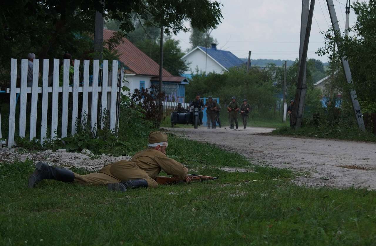 Відтворення бойових дій в с. Куніві - Кунев