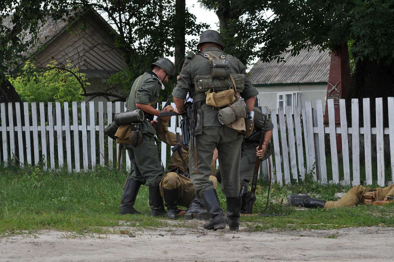 Відтворення бойових дій в с. Куніві - Кунів