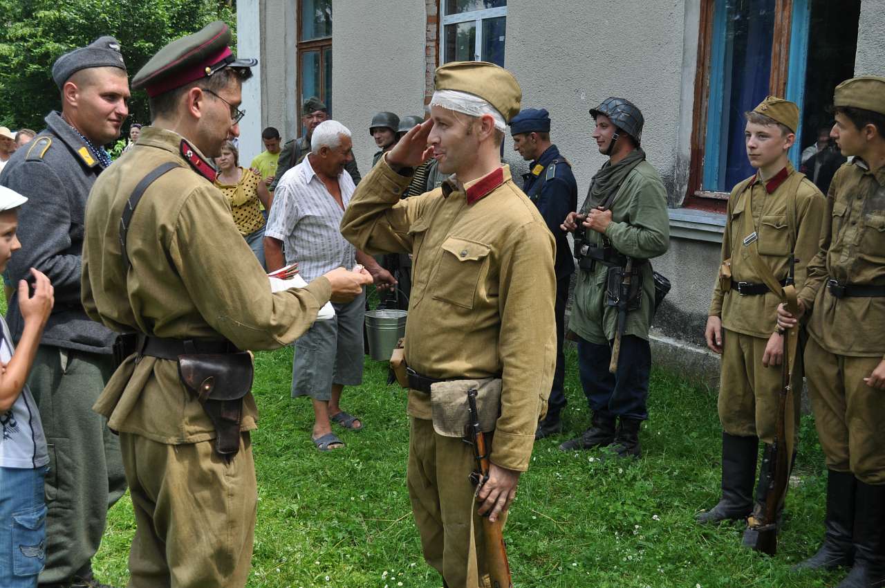 Відтворення бойових дій в с. Куніві - Кунев