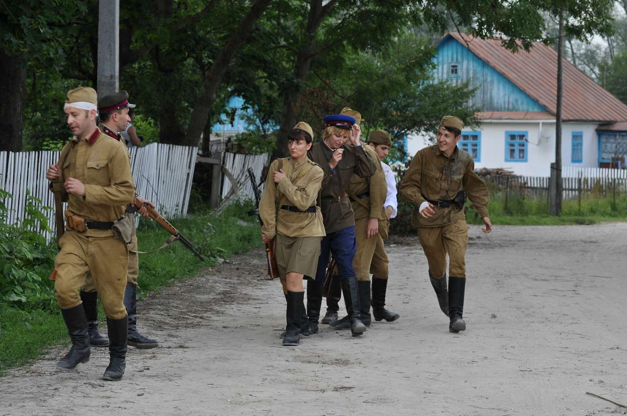 Відтворення бойових дій в с. Куніві - Кунев