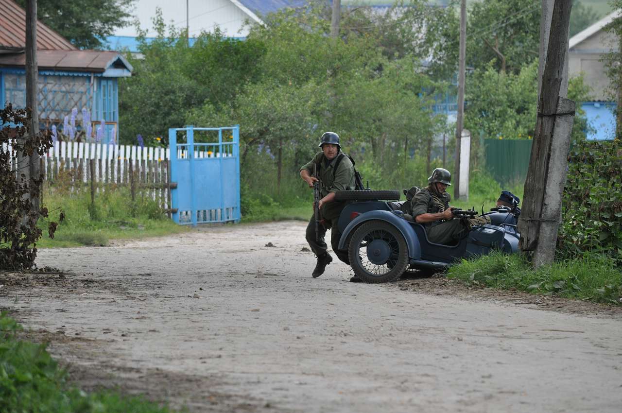 Відтворення бойових дій в с. Куніві - Кунів