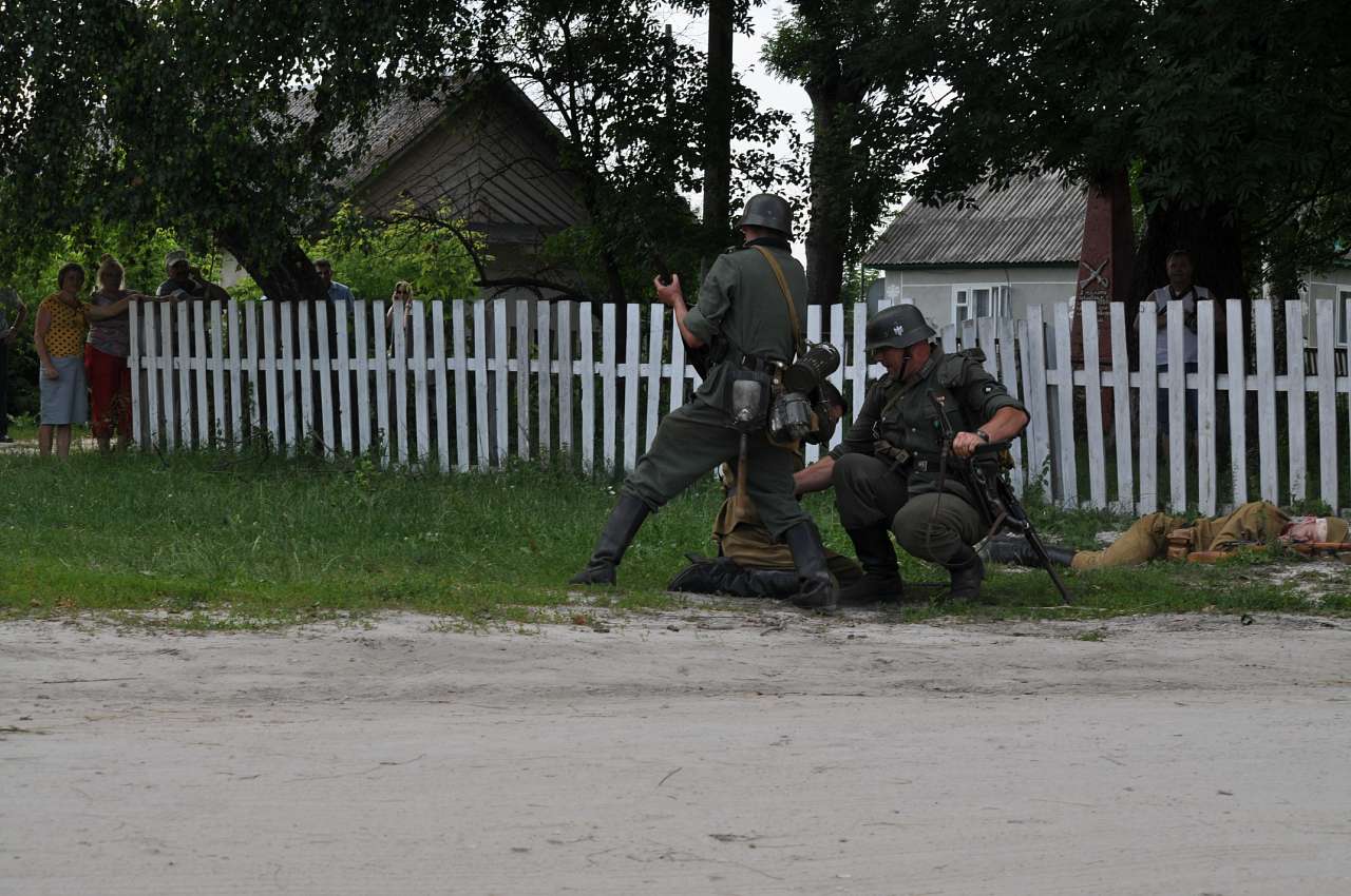 Відтворення бойових дій в с. Куніві - Кунев
