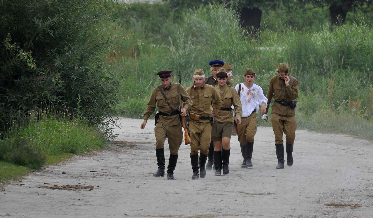 Відтворення бойових дій в с. Куніві - Кунев