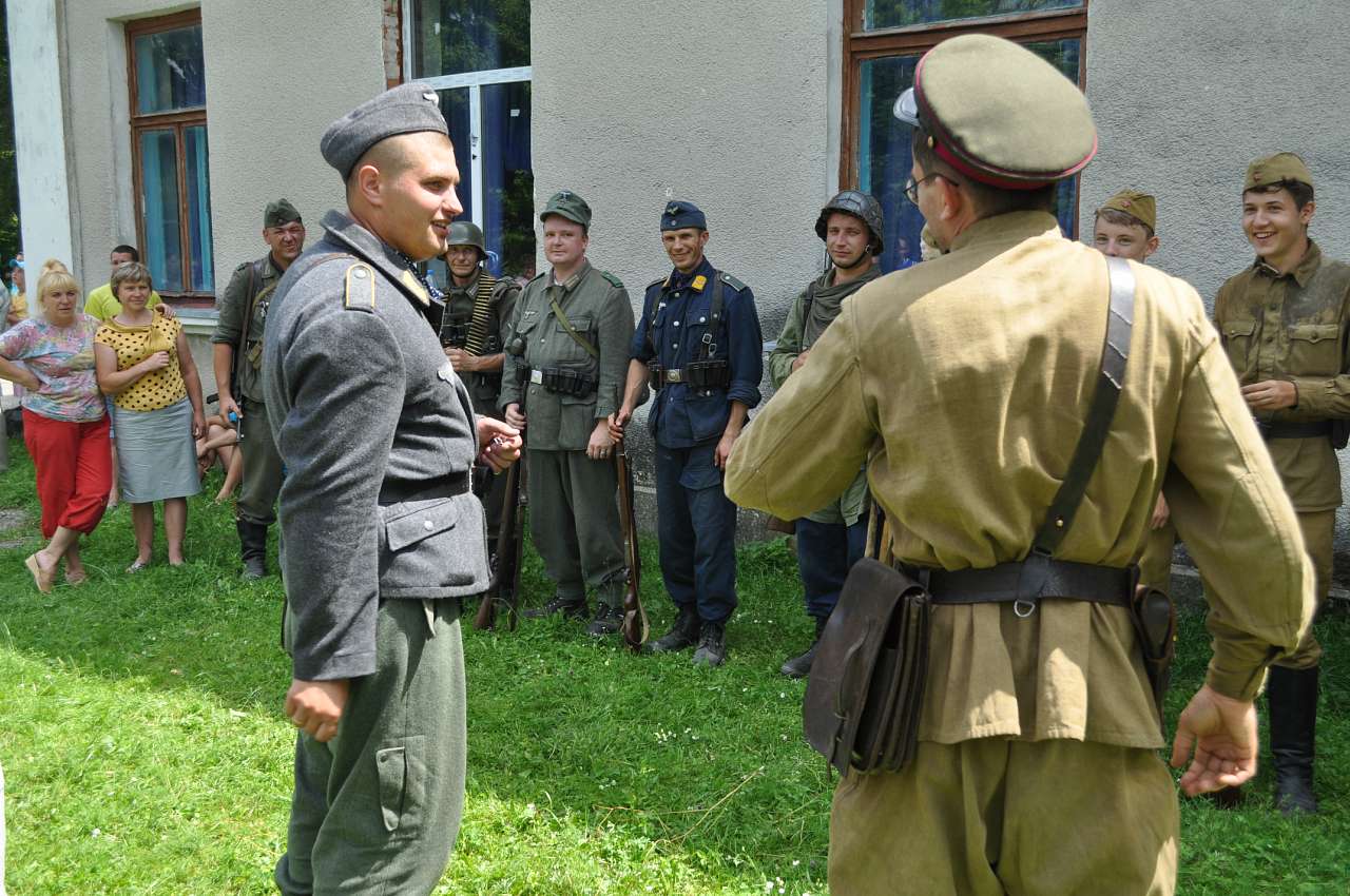 Відтворення бойових дій в с. Куніві - Кунев