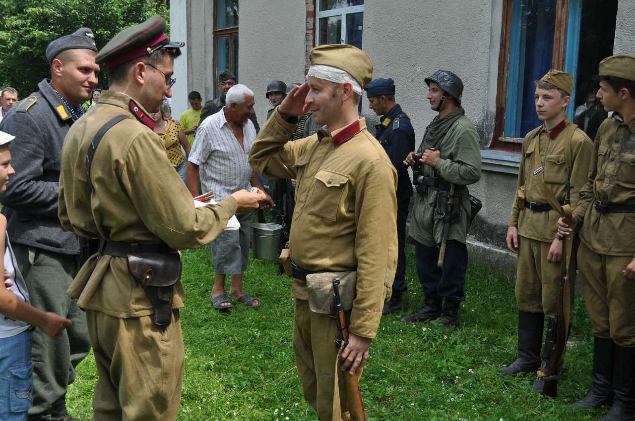 Відтворення бойових дій в с. Куніві - Kuniv