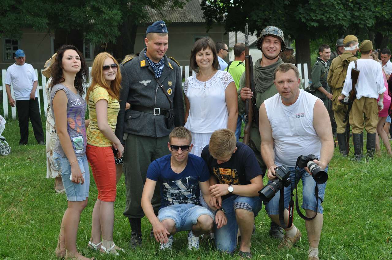 Відтворення бойових дій в с. Куніві - Кунів