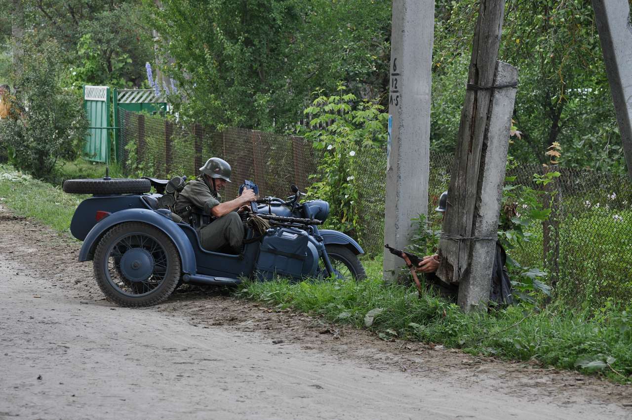 Відтворення бойових дій в с. Куніві - Кунів