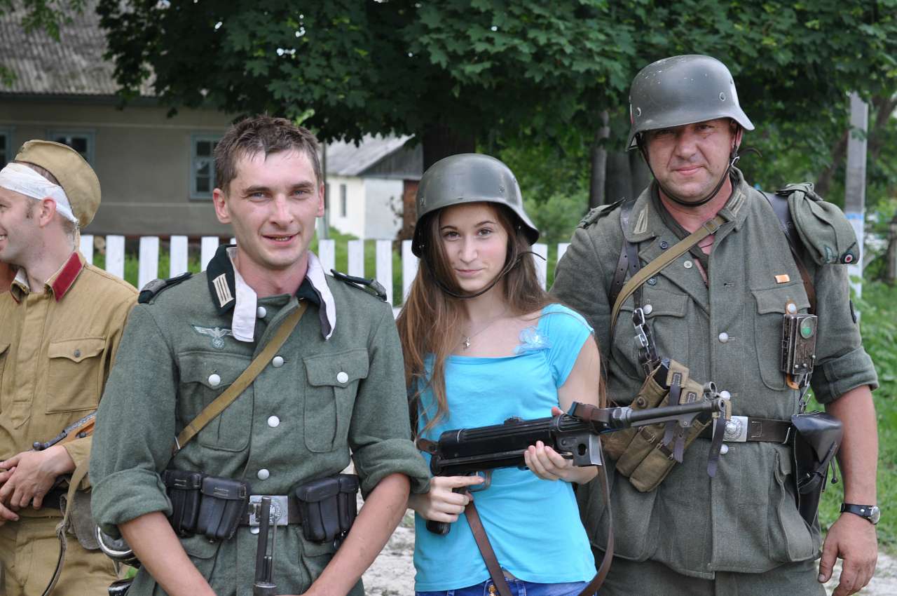 Відтворення бойових дій в с. Куніві - Кунів