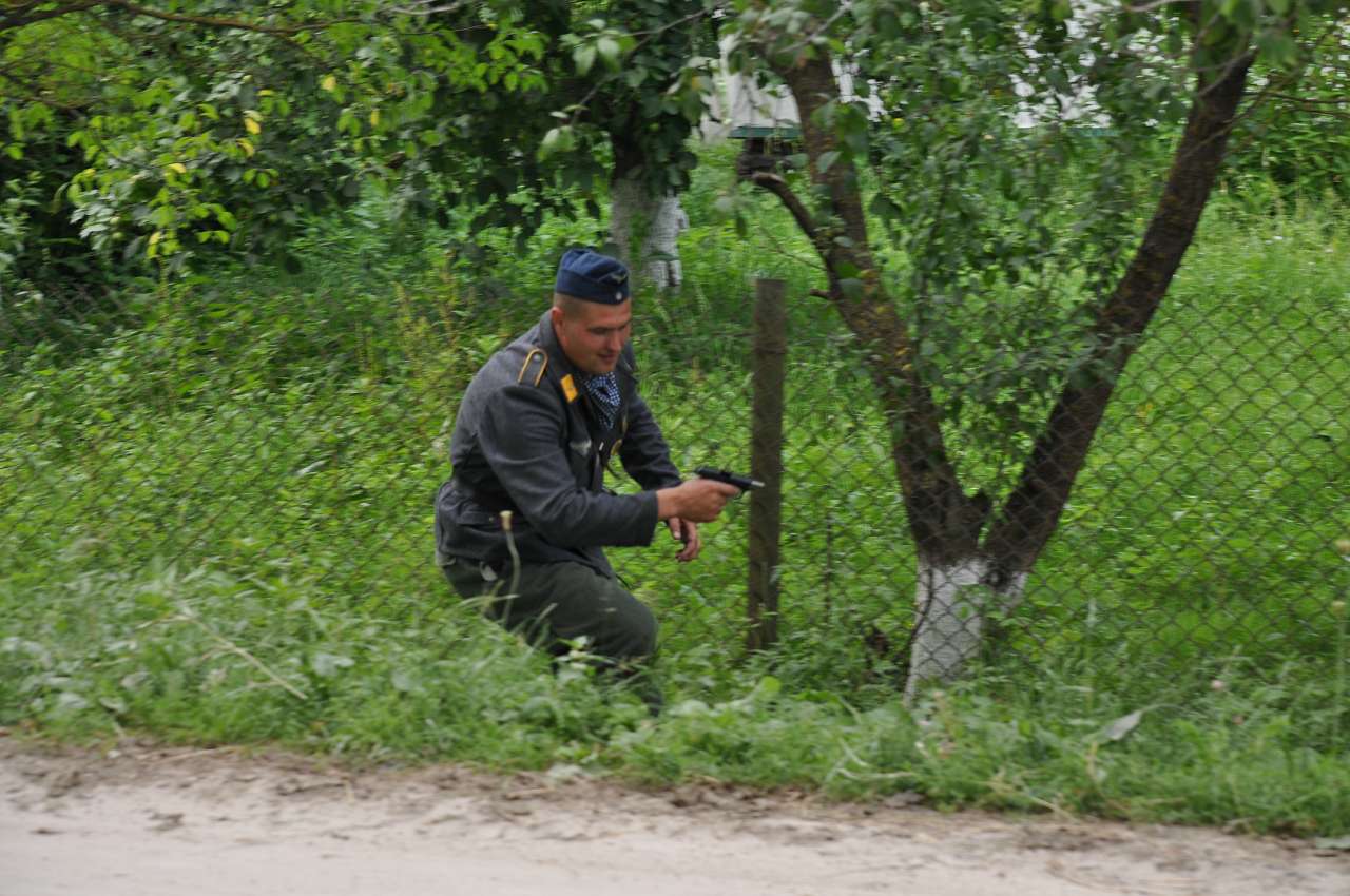 Відтворення бойових дій в с. Куніві - Кунів