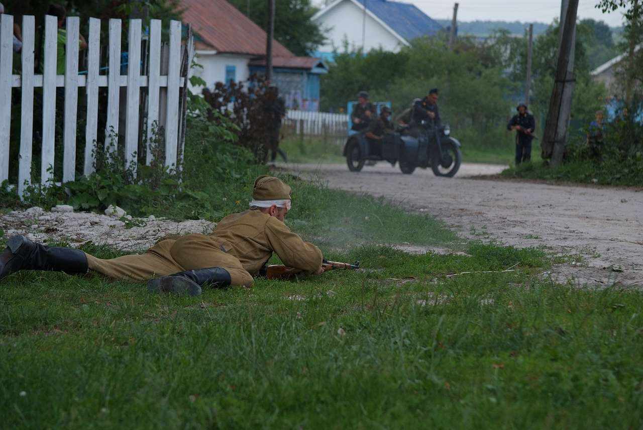 Відтворення бойових дій в с. Куніві - Кунев