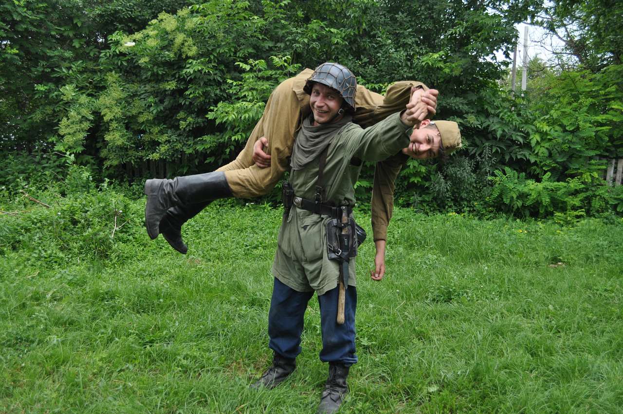 Відтворення бойових дій в с. Куніві - Кунів