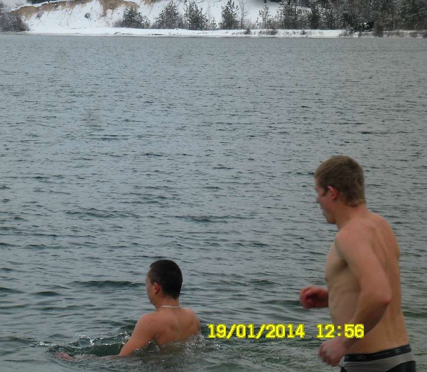 Купання на Хрещення 19.01.2014 - Сопачев
