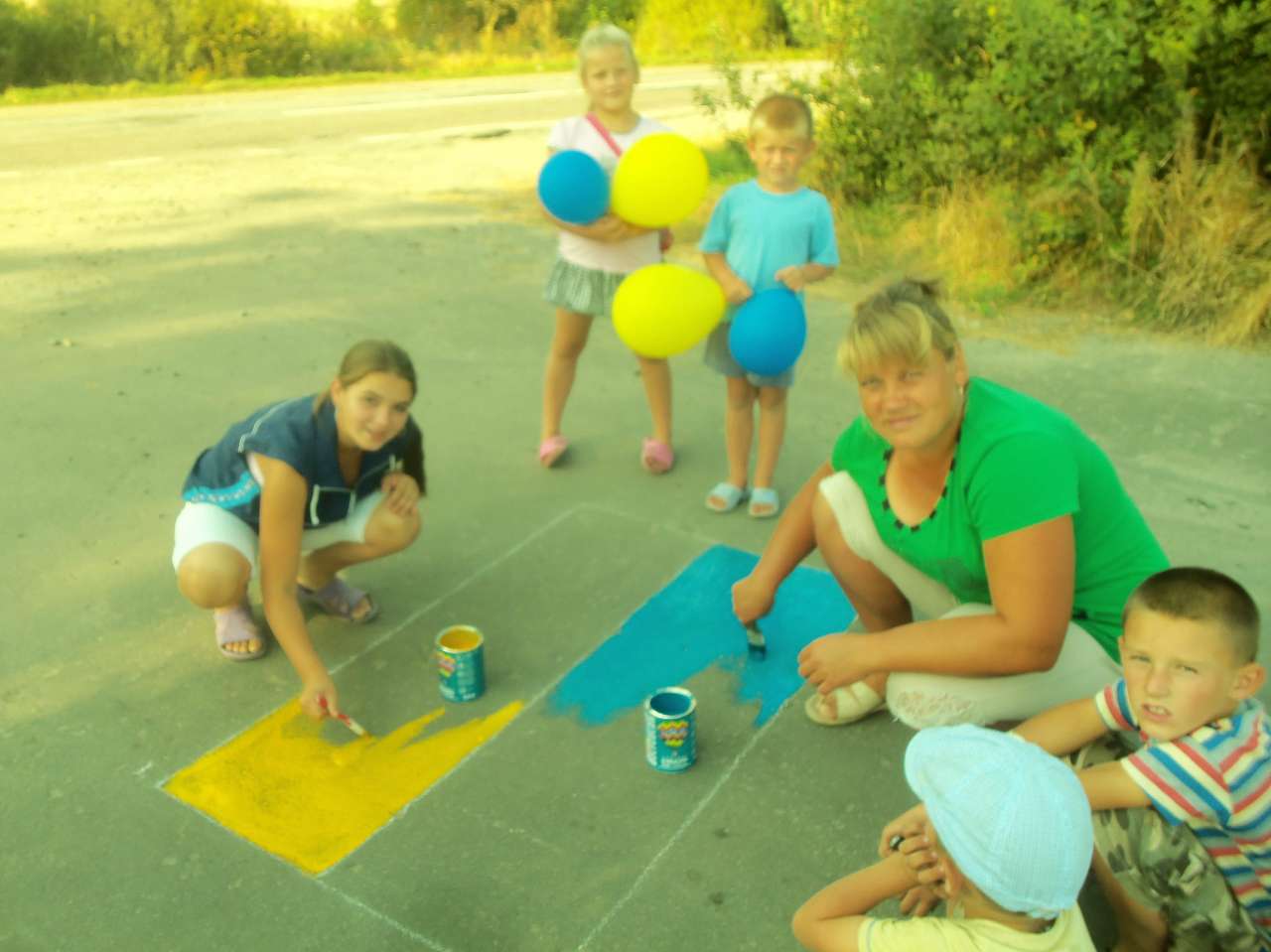 Ми малюємо на асфальті))) - Грем'яче