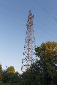 Комсомольськ з найвищої опори ЛЕП України