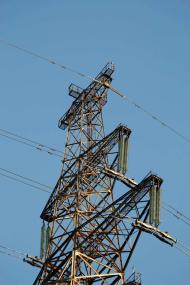 Комсомольськ з найвищої опори ЛЕП України