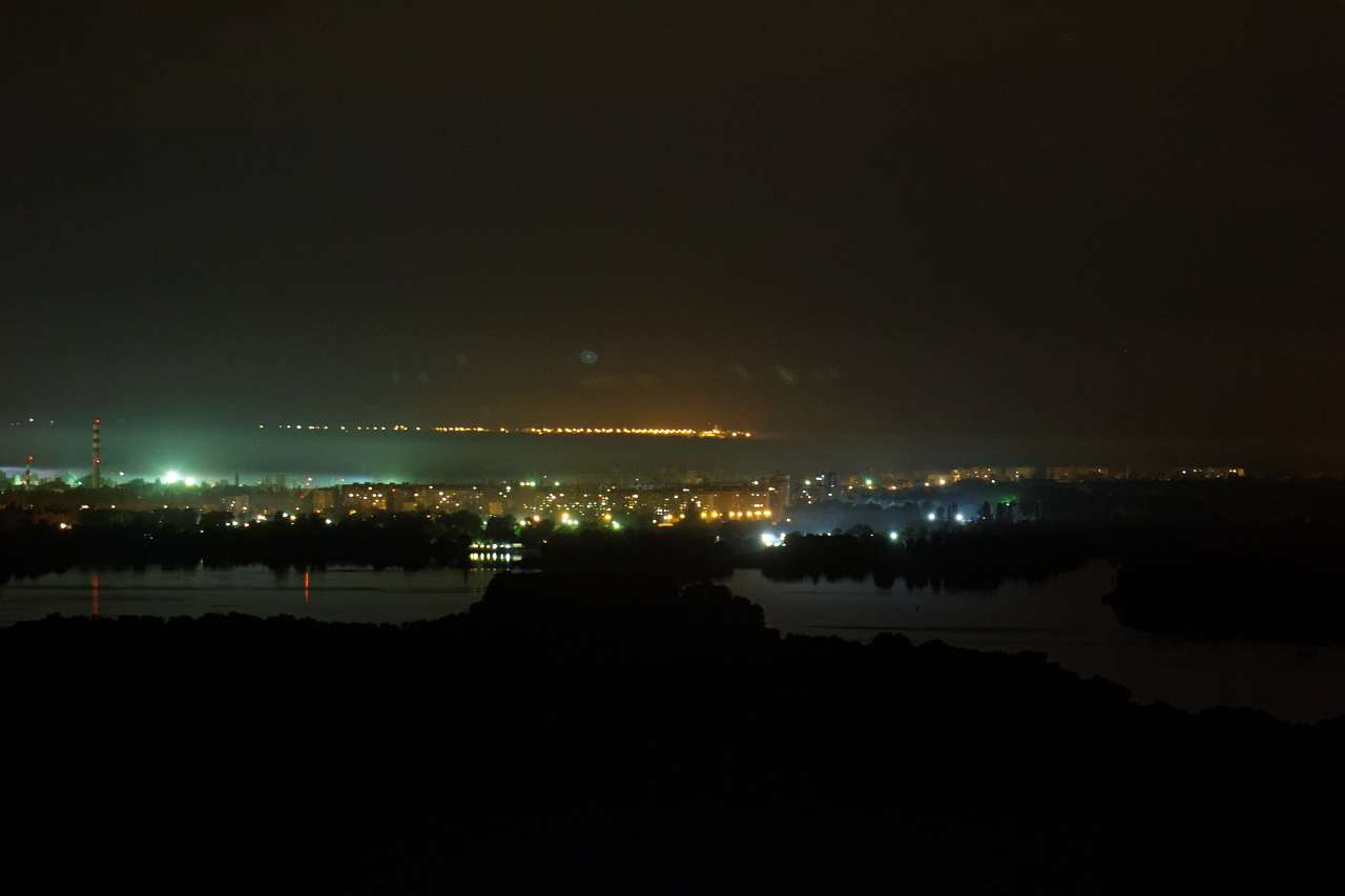 Комсомольськ з найвищої опори ЛЕП України - Комсомольськ