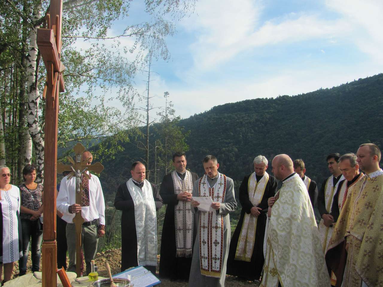 Посвячення наріжного каменя Храму - Коростов