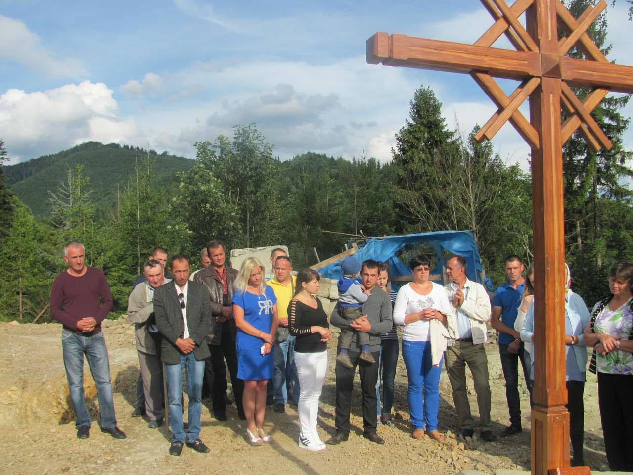 Посвячення наріжного каменя Храму - Коростов