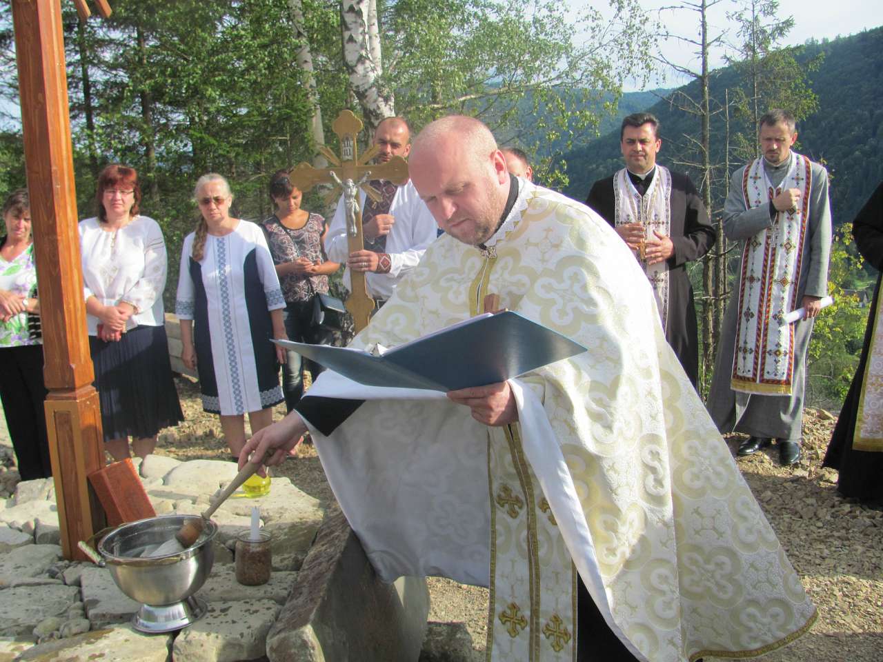 Посвячення наріжного каменя Храму - Коростів