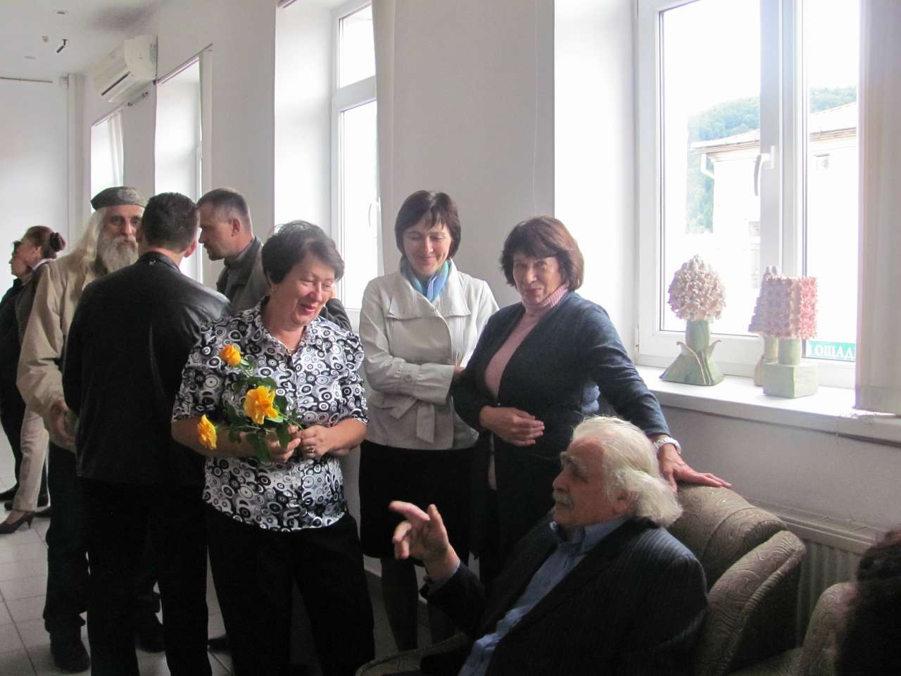 Василь Глинчак в арт-галереї  Оксани та Волод - Сколе