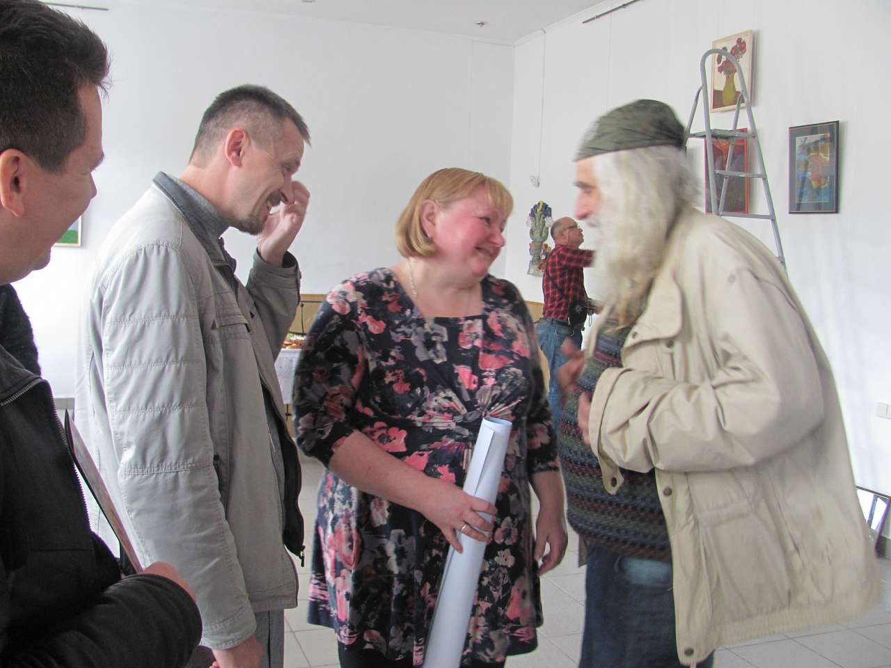 Василь Глинчак в арт-галереї  Оксани та Волод - Сколе