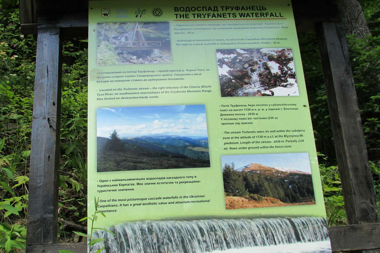 ВОДОСПАД ТРУФАНЕЦЬ - Ясіня