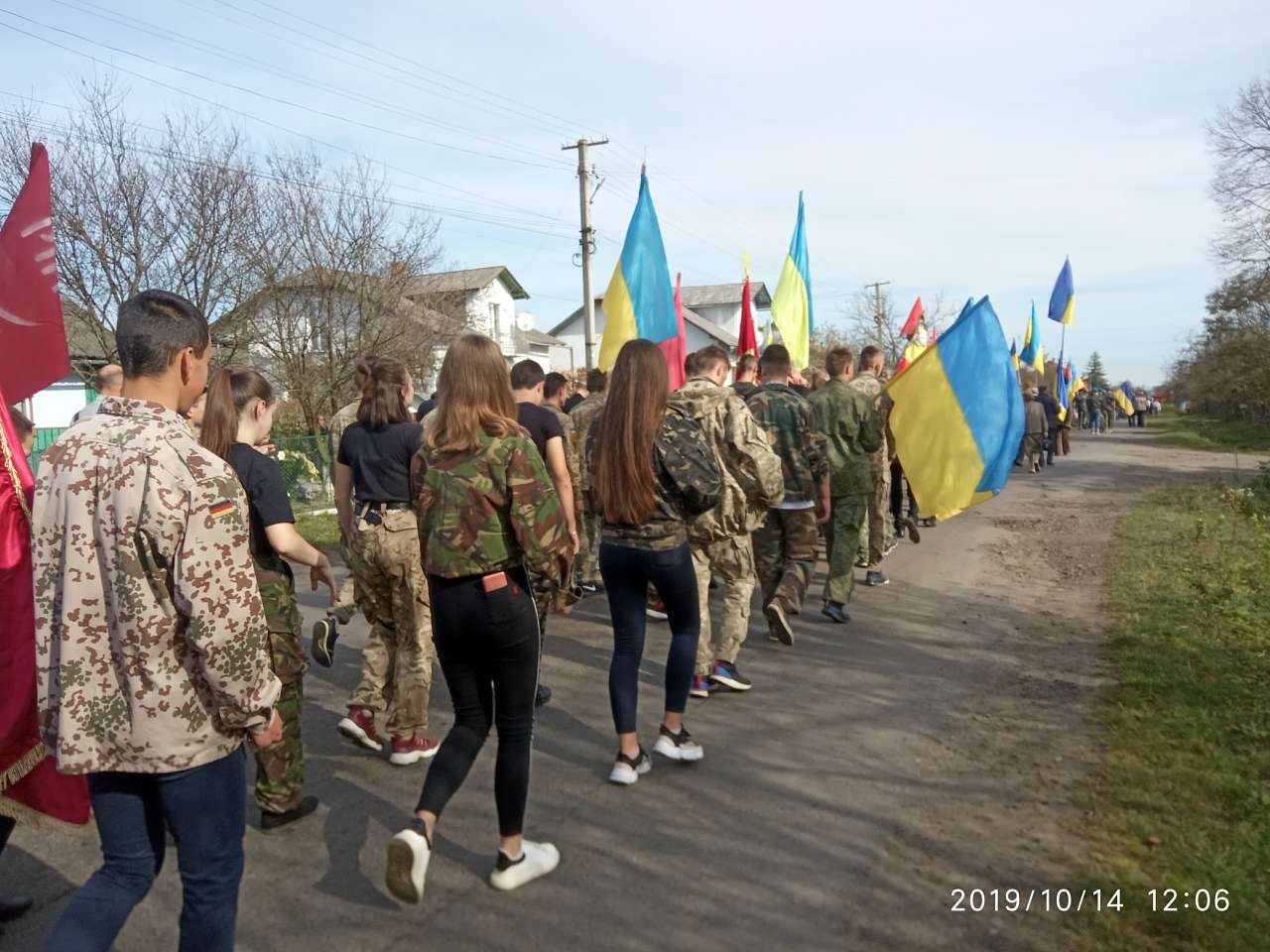 Освячення пам'ятника С.Бандері - Воля-Задеревацька