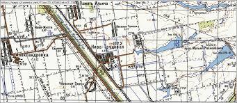 Мапа села Нива Трудова Січеславщина - Nyva Trudova