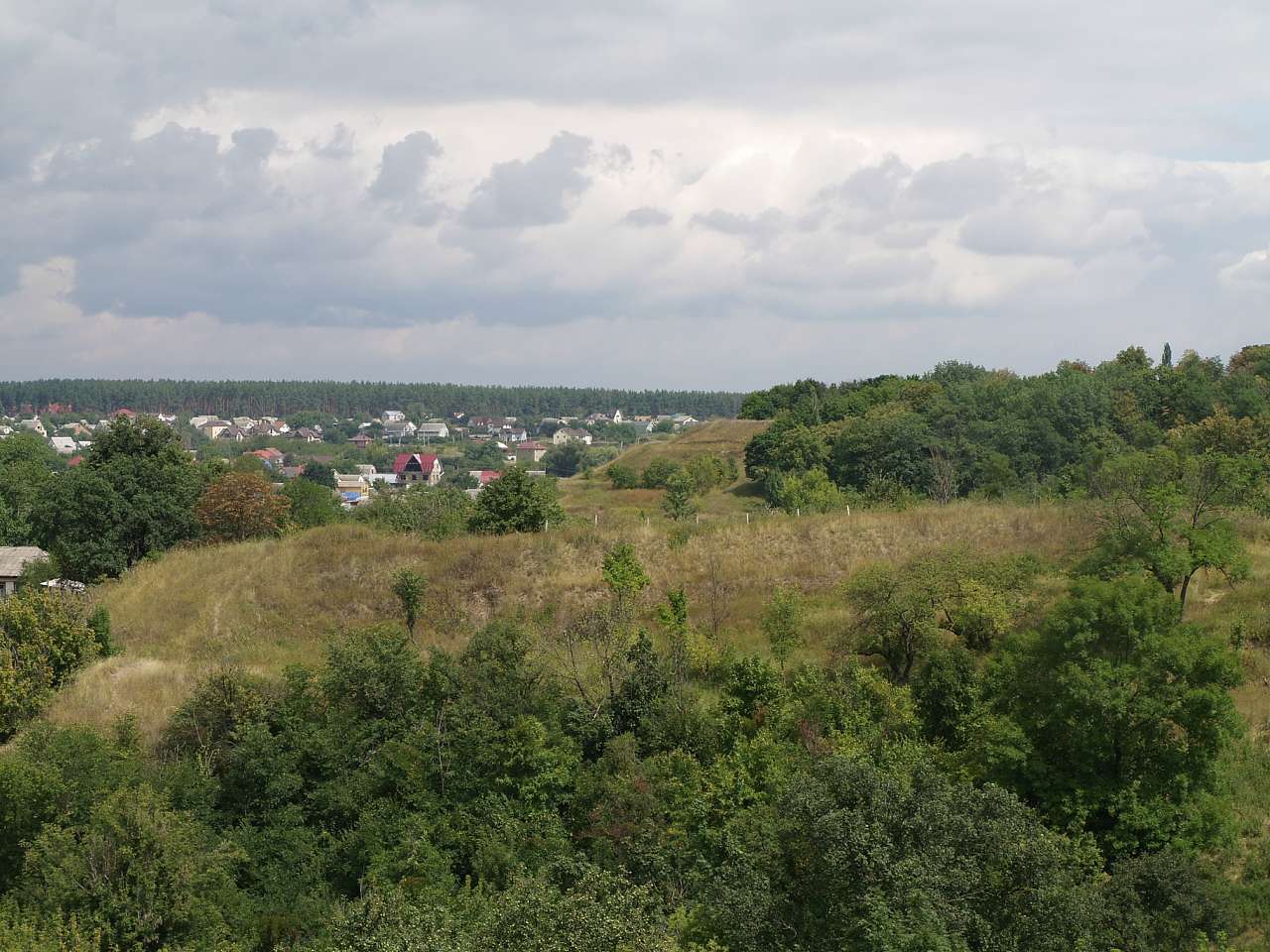 Панорами міста із Соборної гори - Васильків