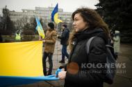 У Полтаві в День соборності України розгорнул