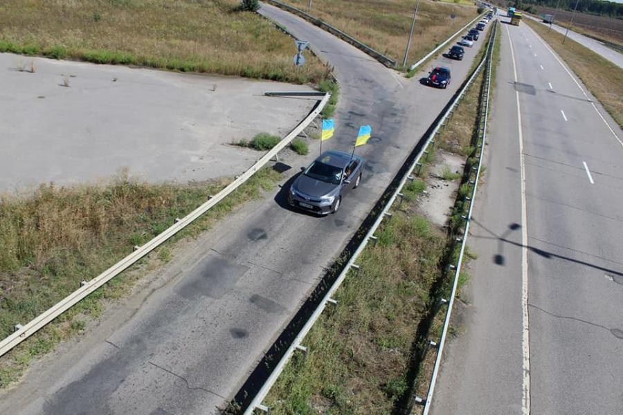 З Днем прапора! Вітання з автопробігу Нововод - Нова Водолага