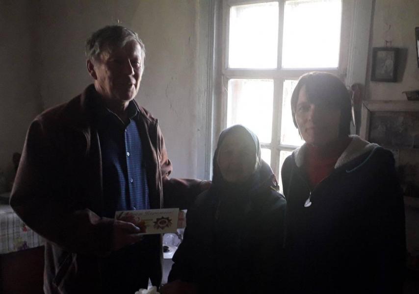 Вручення грамоти учасникам - Лысовка