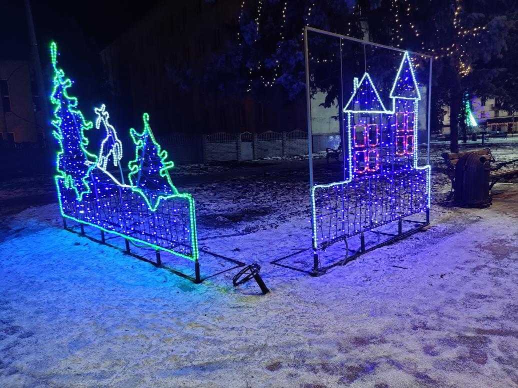 Вечірній новорічний Ніжин - Нежин
