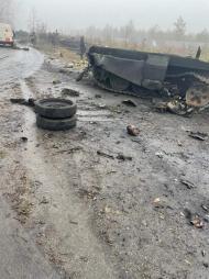 Розгромлена техніка окупантів в Дмитрівці