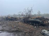 Розгромлена техніка окупантів в Дмитрівці